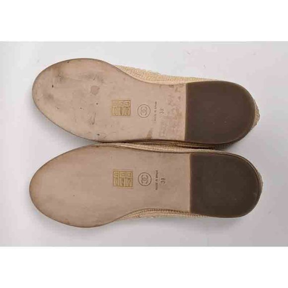 SOLD Chanel Beige Cruise CC Espadrilles - Picture 2 of 7